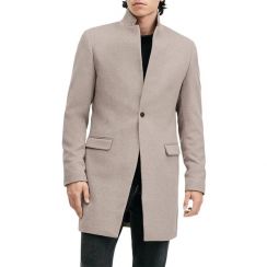 4Pcs Mens Mid Length Wool Coat